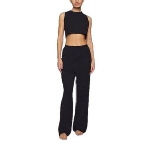 Skims Boyfriend Loose Pant Onyx Black Size Extra Large